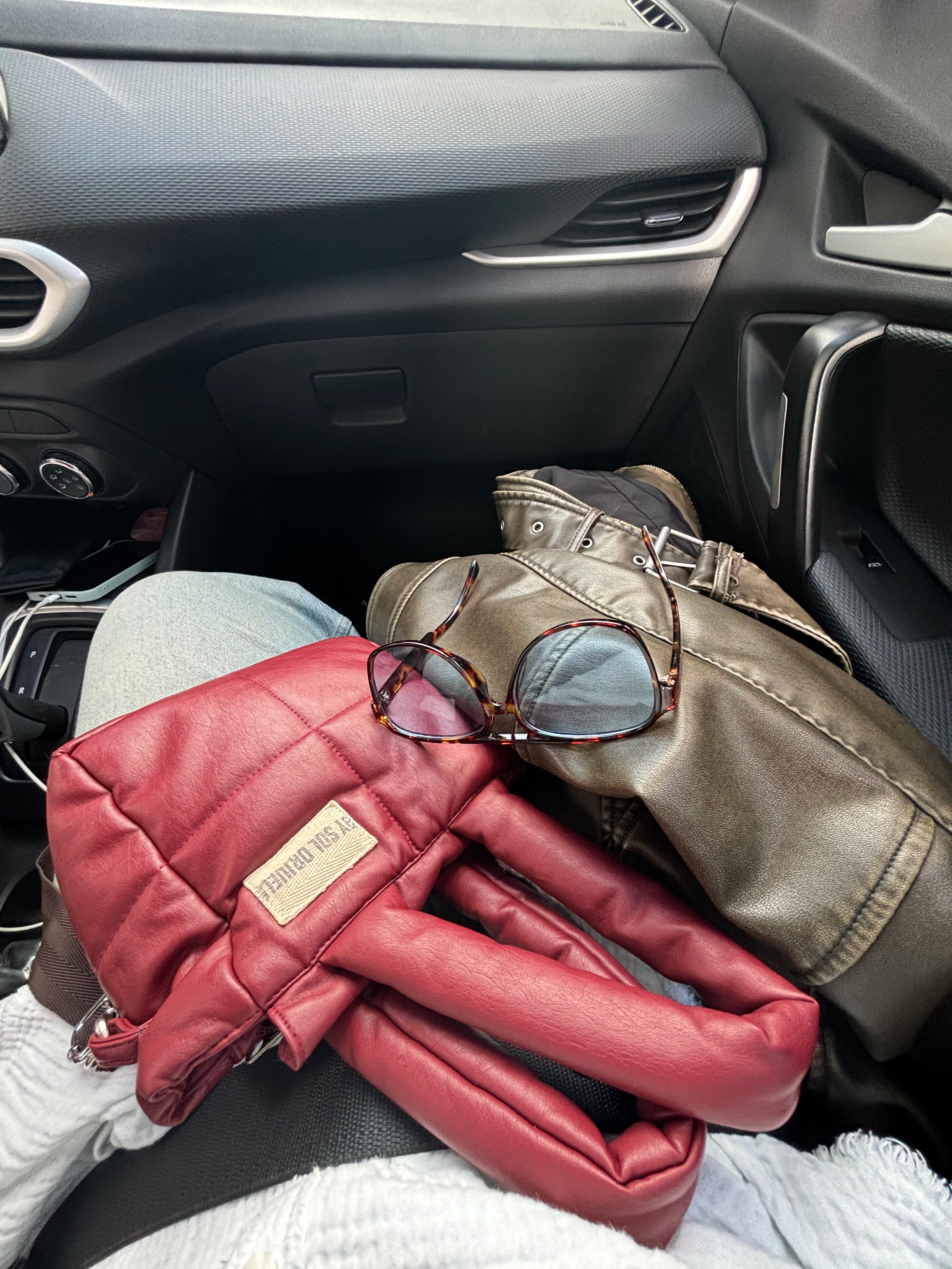 Mini Bag Cuerina Rojo