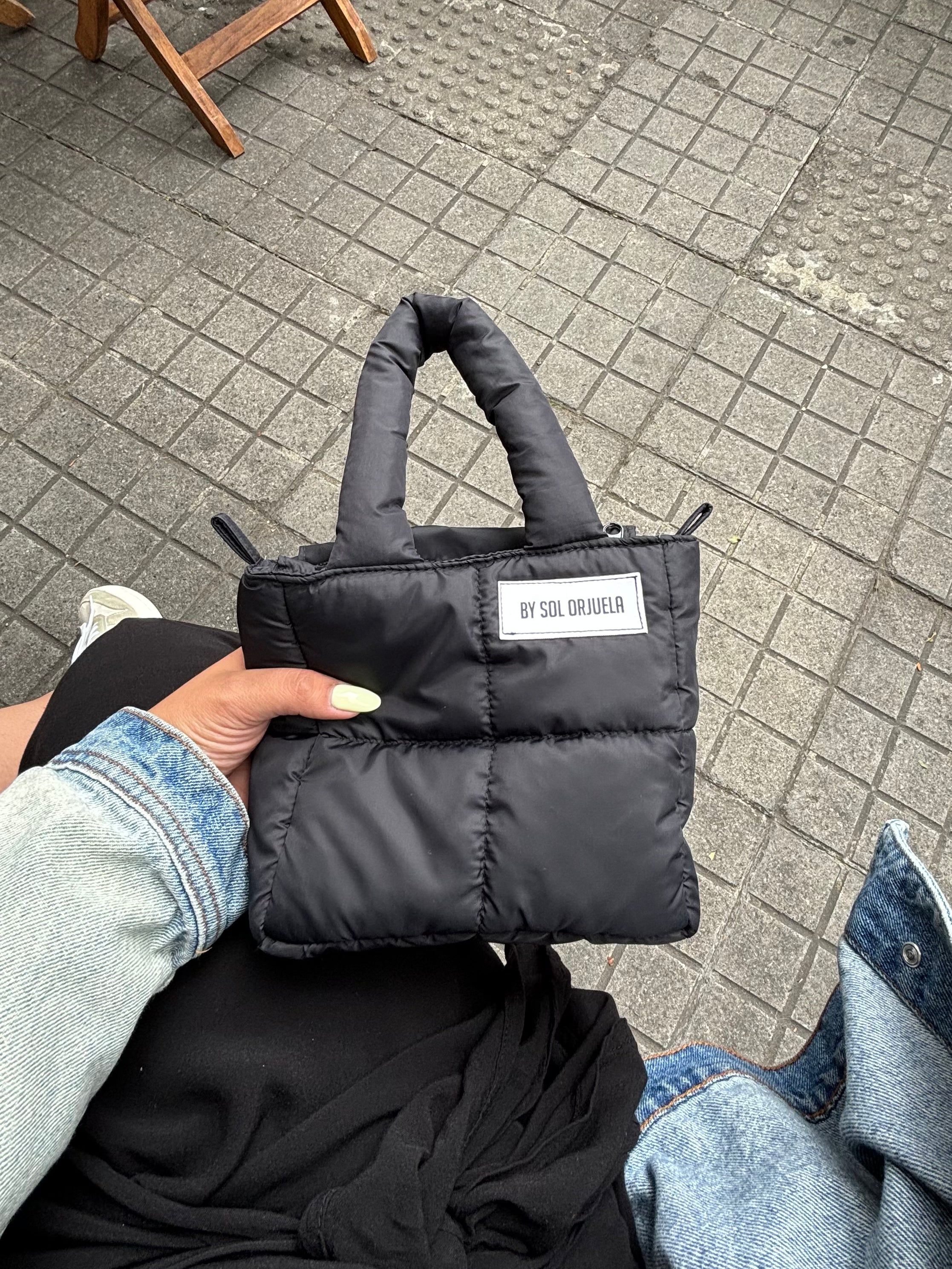 Mini bag nylon negro