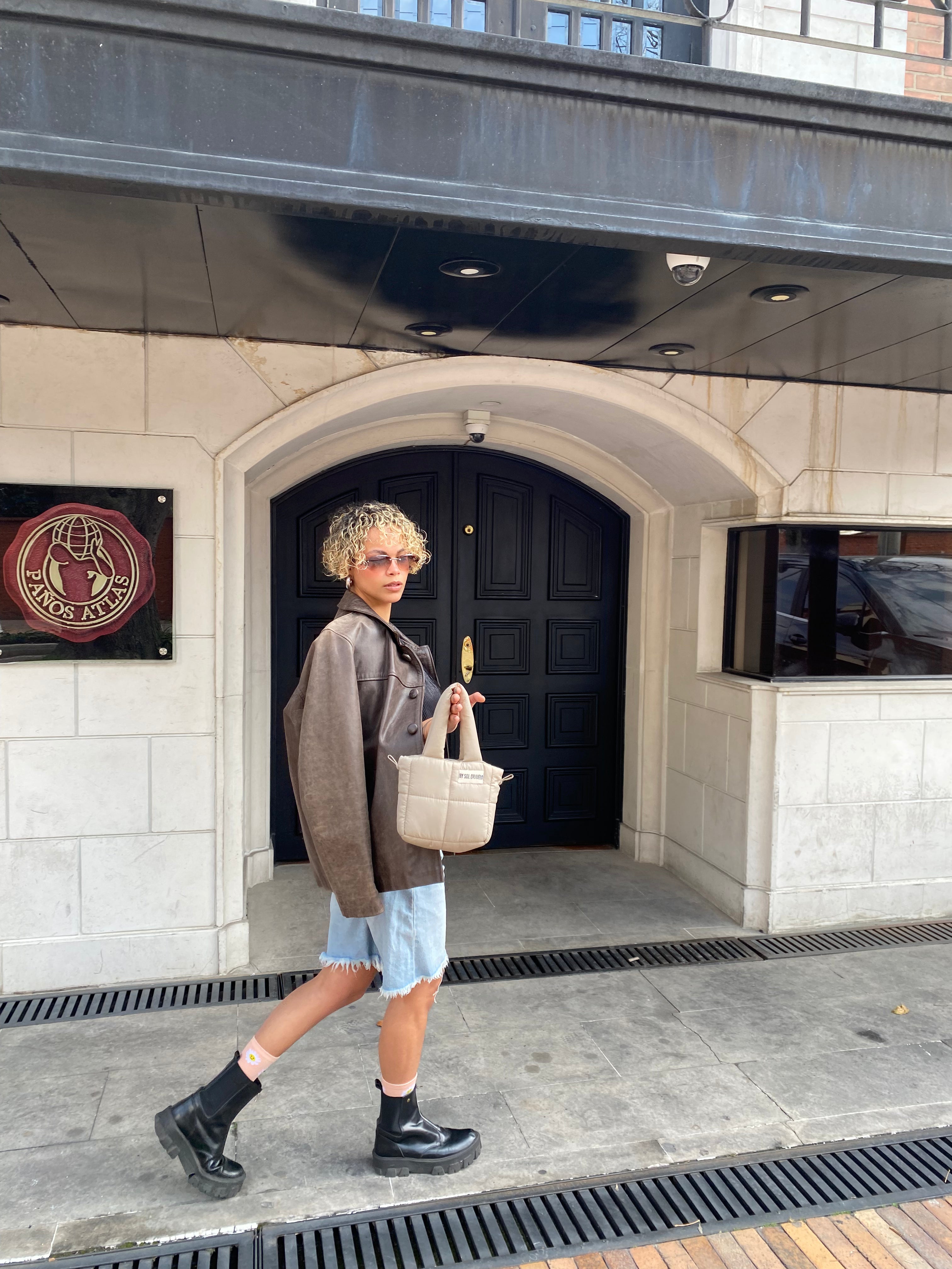 Mini Bag Nylon Beige