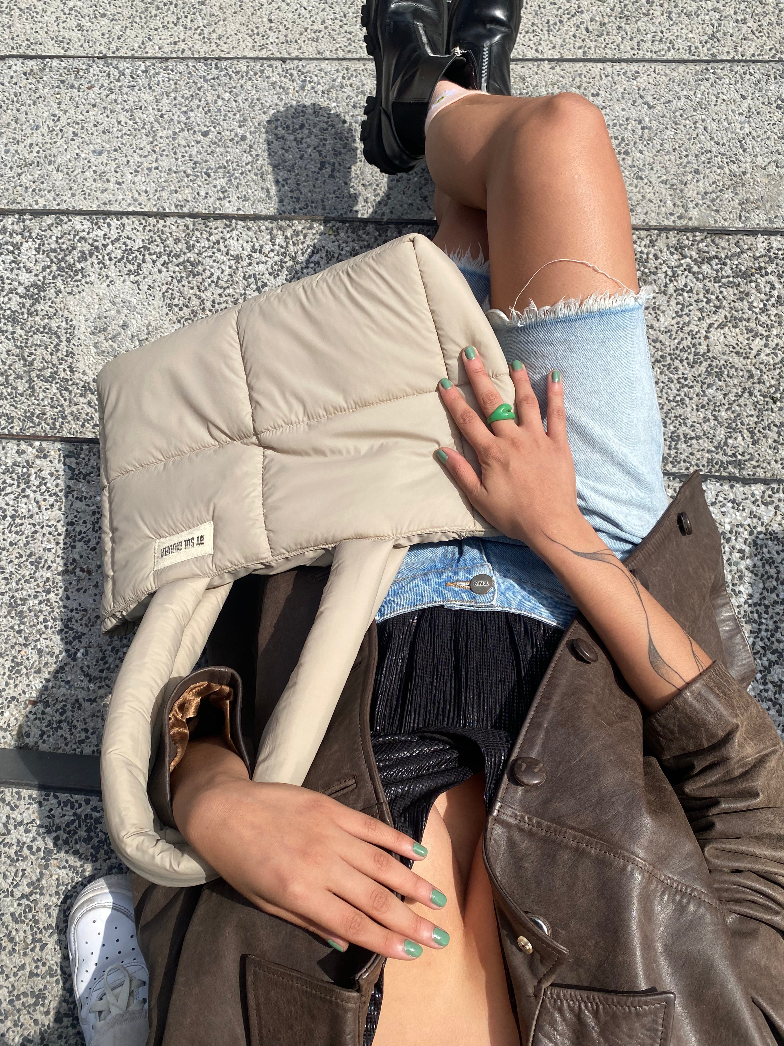 Maxi Bag Nylon Beige