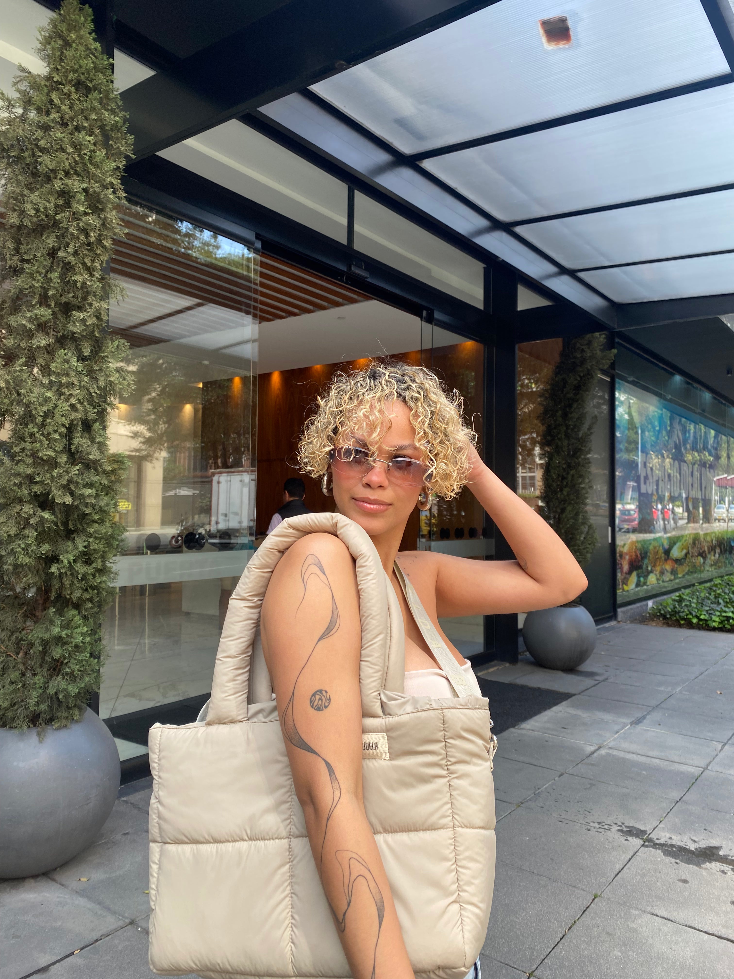 Maxi Bag Nylon Beige