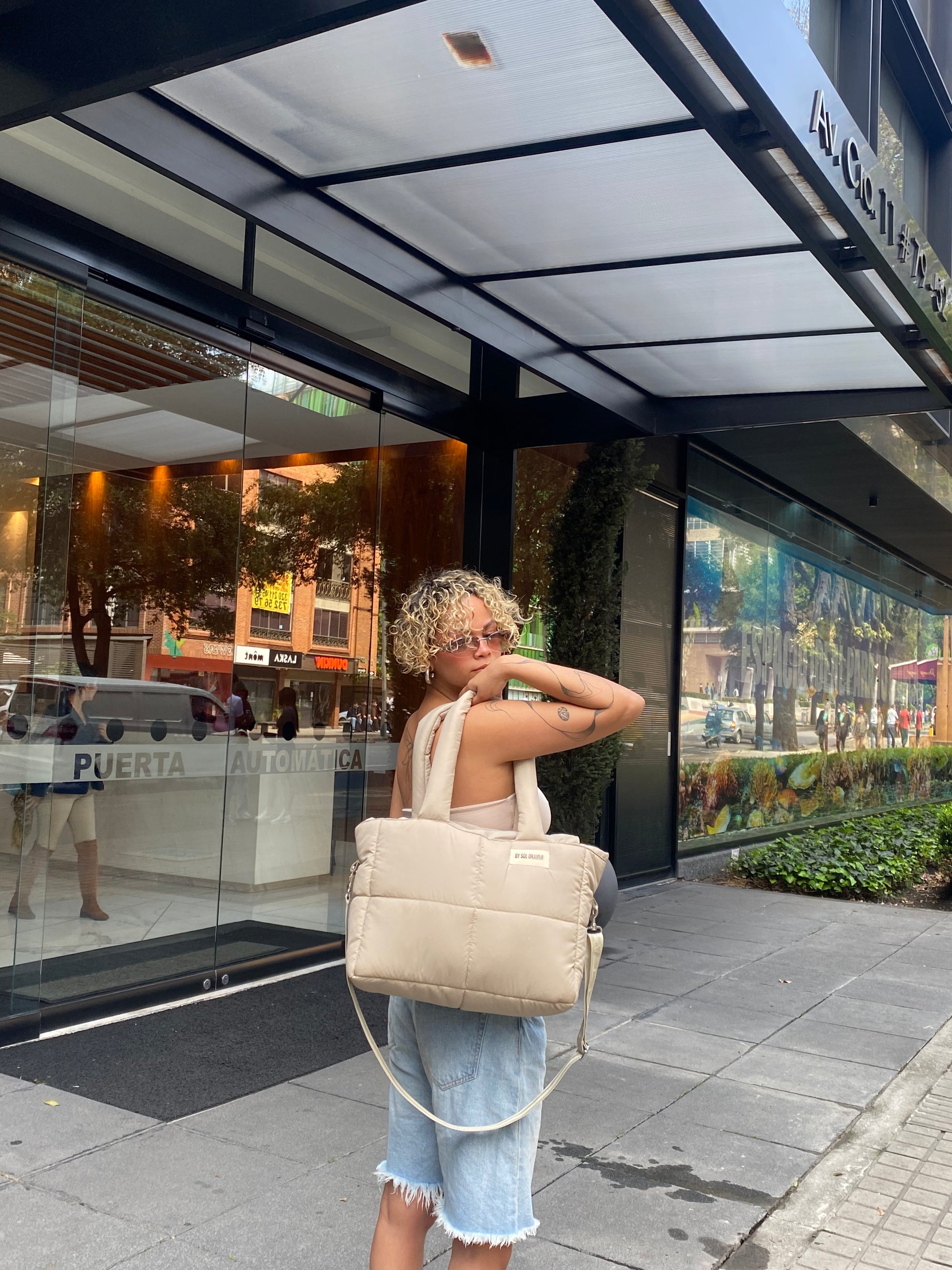 Maxi Bag Nylon Beige
