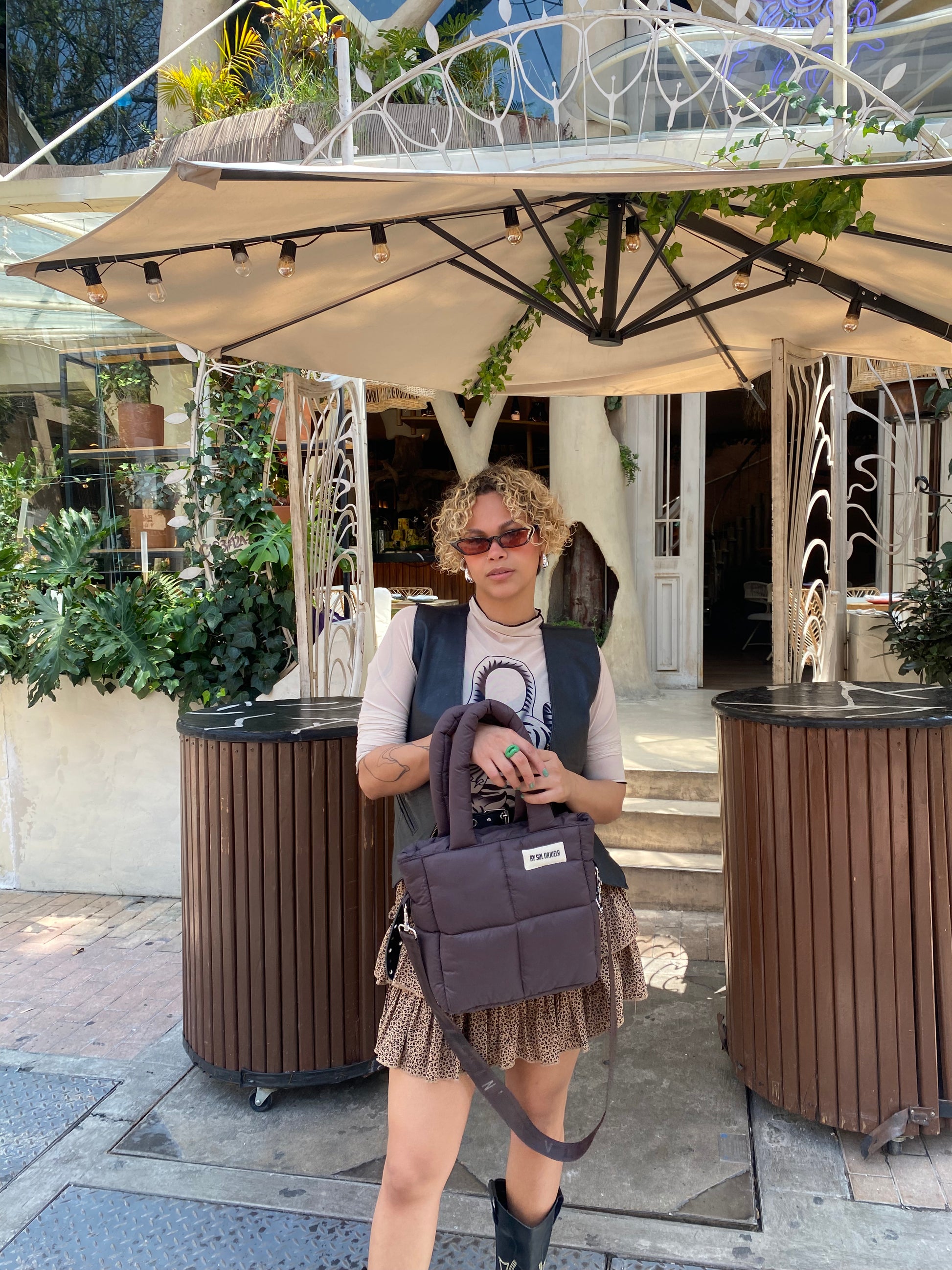 Midi Bag Nylon Cafe