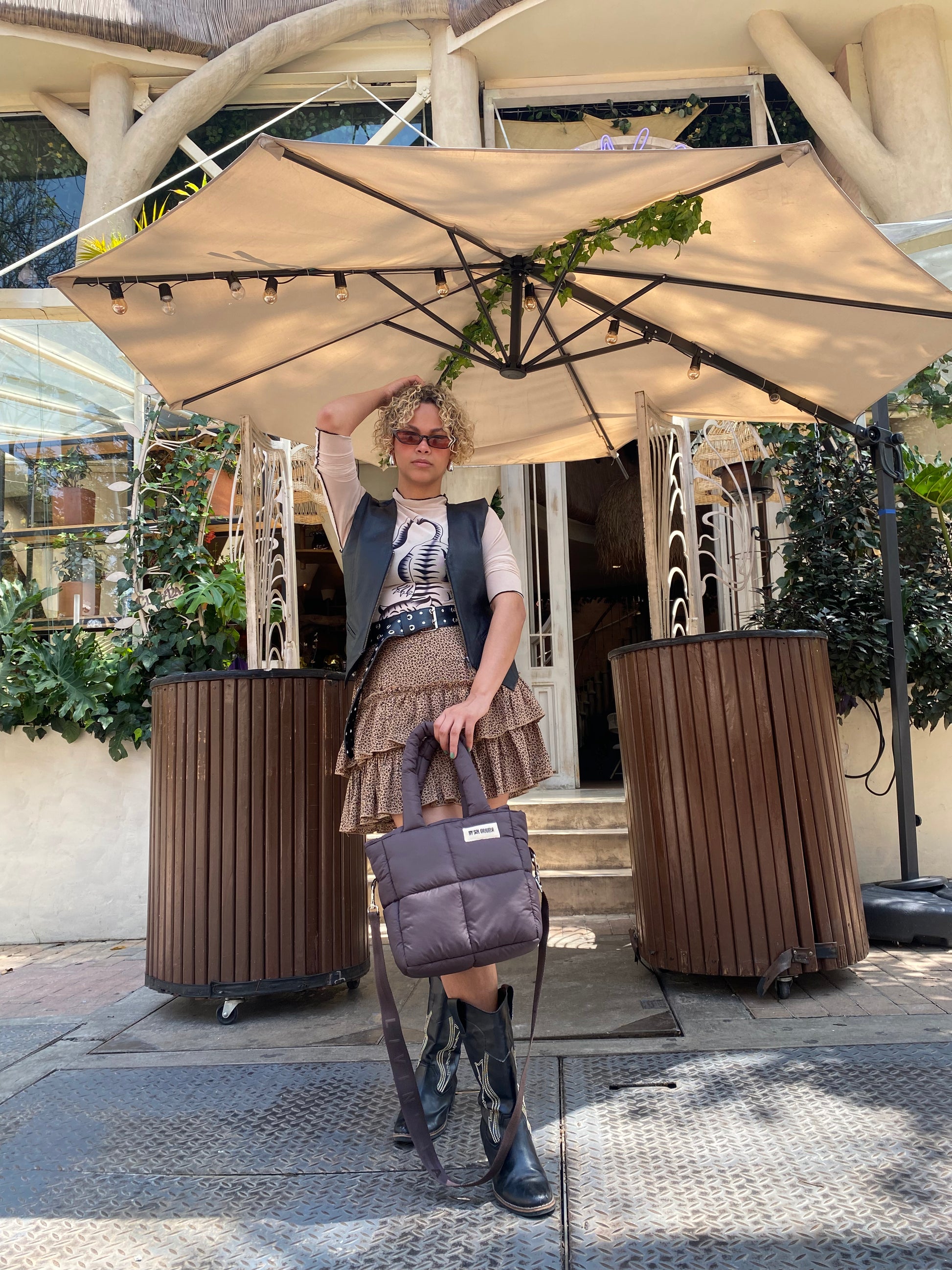 Midi Bag Nylon Cafe