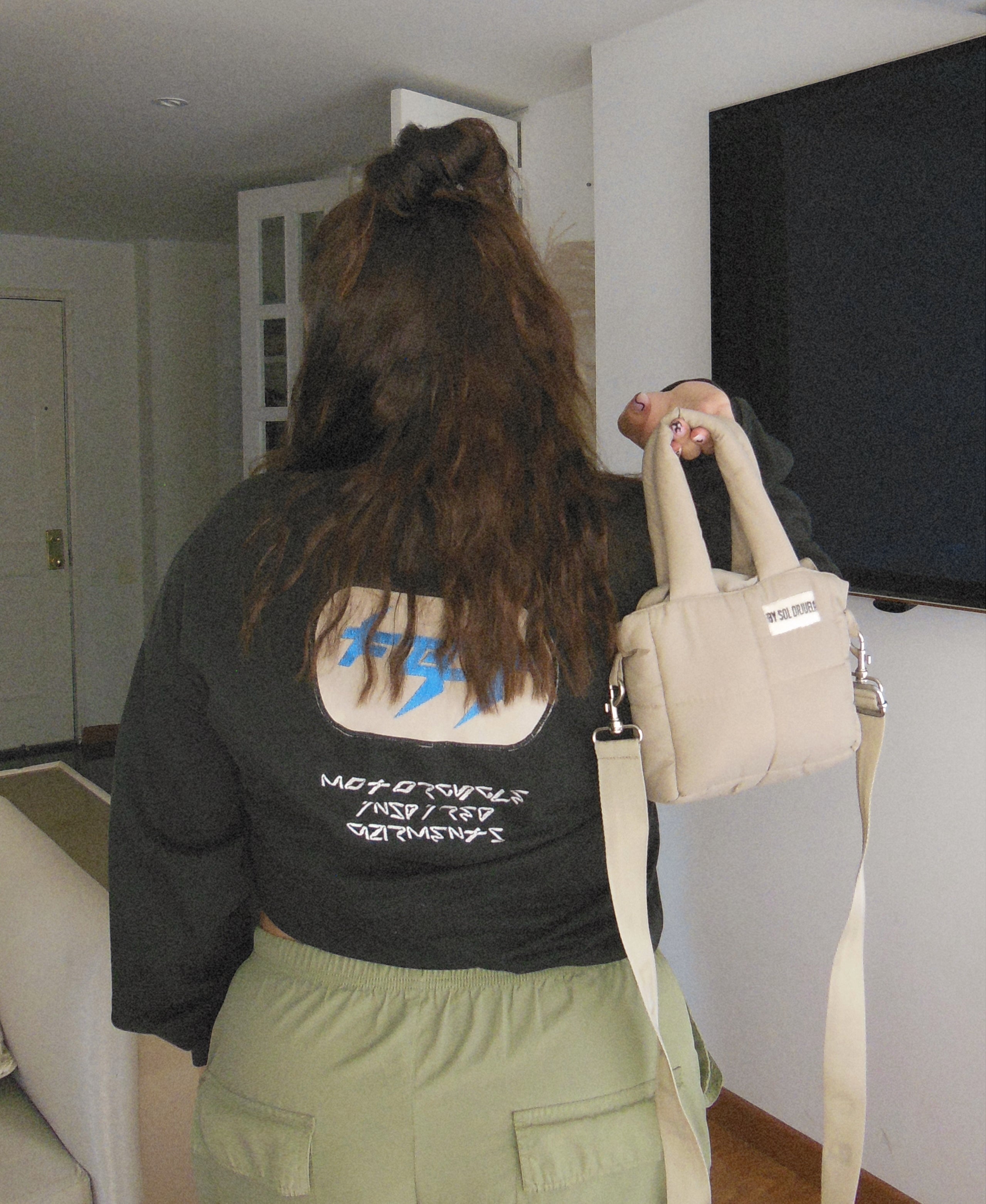 Mini Bag Nylon Beige