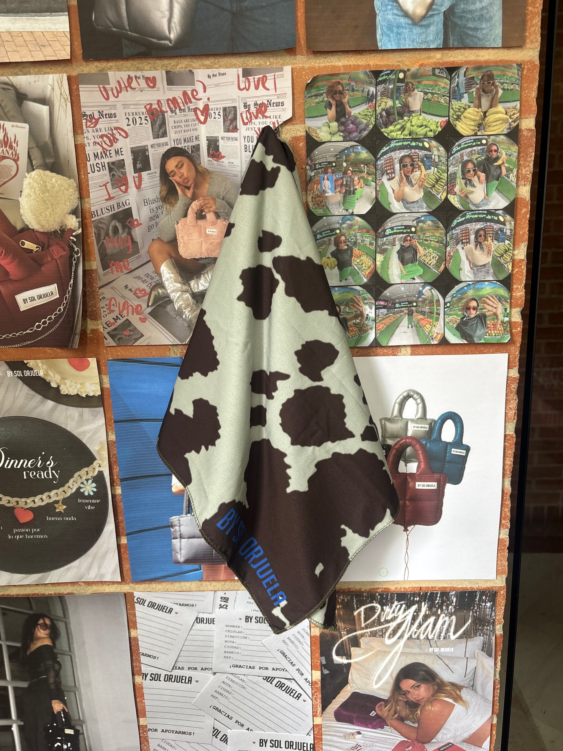 Bandana Cow Print Mocca