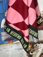 Bandana Cuadros Rosa- Vino