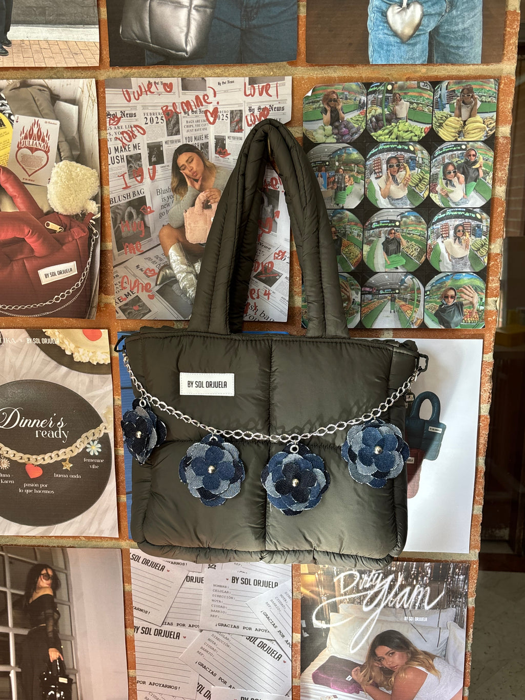 CADENA FLOWER BLUE DENIM