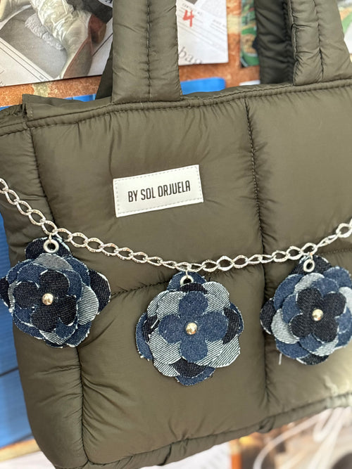 CADENA FLOWER BLUE DENIM