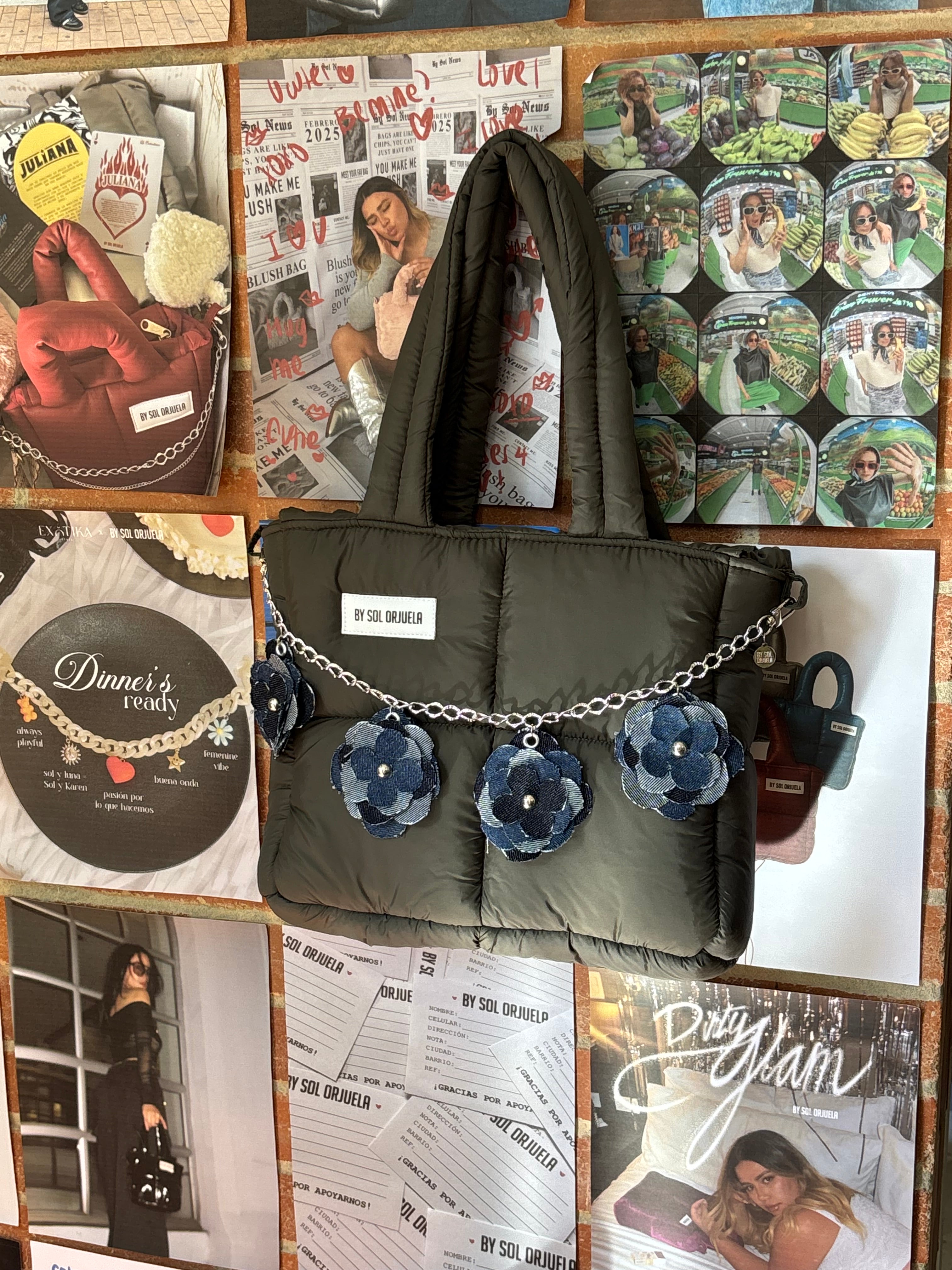 CADENA FLOWER BLUE DENIM