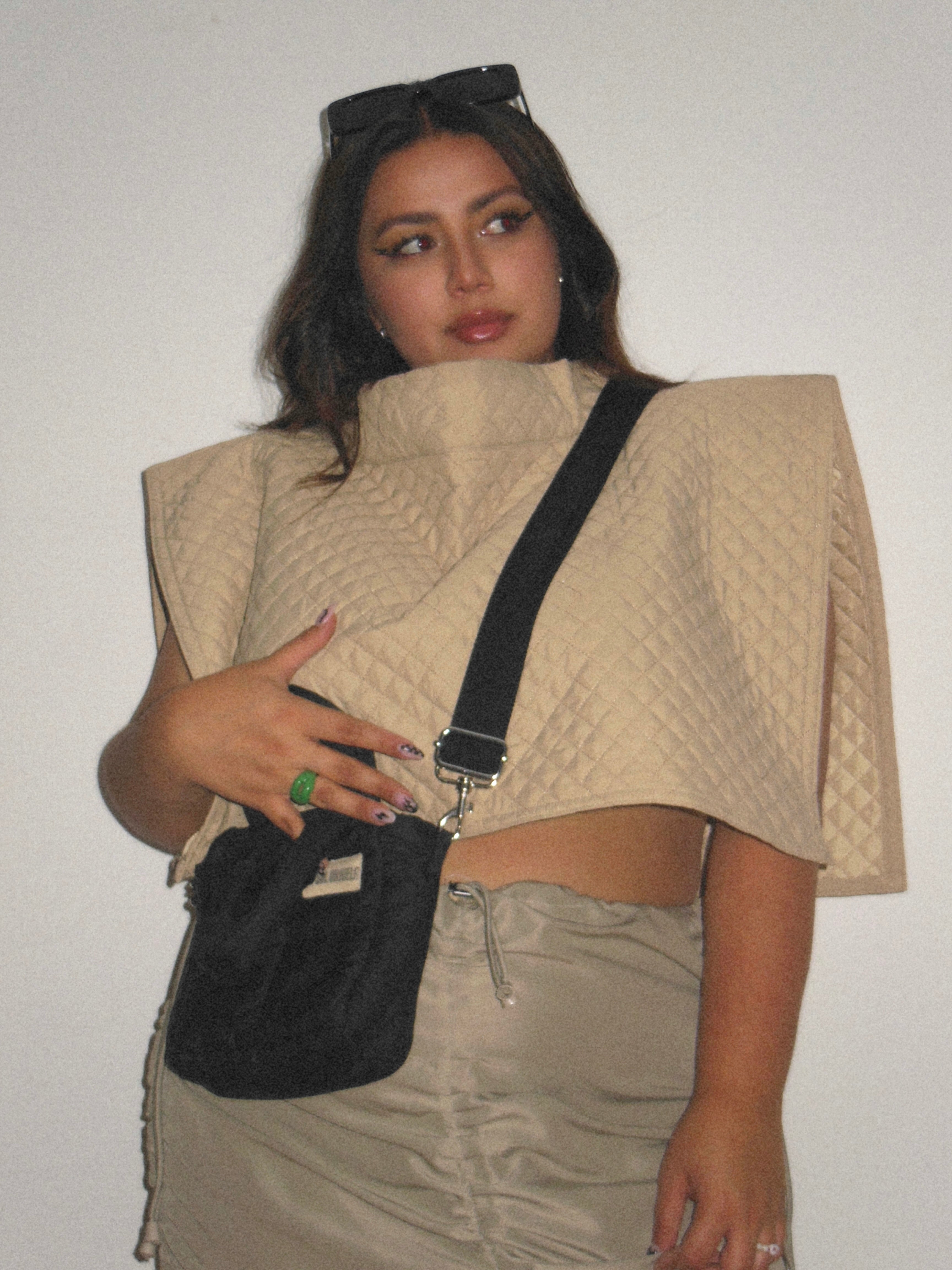 Mini bag nylon negro