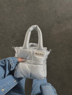 Mini Bag Cuerina Plateado