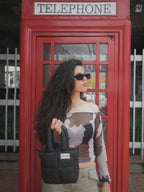 Mini bag cuerina negro